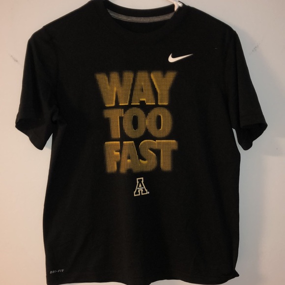 Nike Dri-Fit “Way Too Fast” Appalachian State University Shirt - 2 - Picture 1 of 7